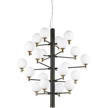 Ideal Lux -  Κρεμαστό φωτιστικό οροφής LED COPERNICO 20xG9/3W/230V διάμετρος 86 cm μαύρο