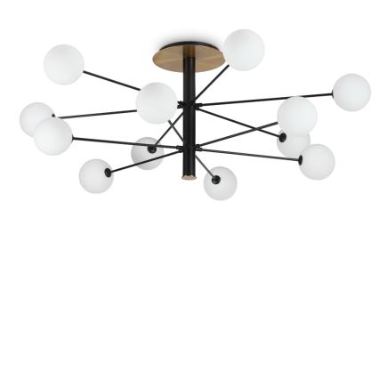 Ideal Lux - Κρεμαστό φωτιστικό οροφής LED COSMOPOLITAN 12xG9/3W/230V διάμετρος 145 cm μαύρο