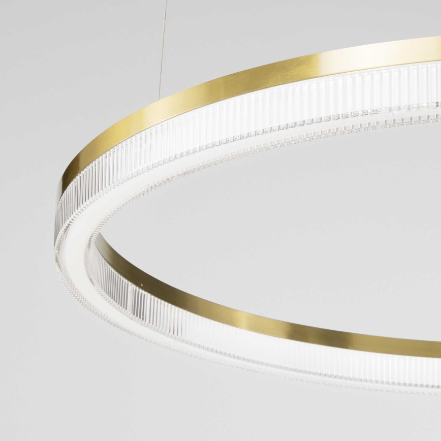 Ideal Lux -  Κρεμαστό φωτιστικό οροφής LED CROWN LED/30W/230V 3000K διάμετρος 60 cm CRI 90 ορείχαλκος