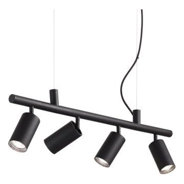 Ideal Lux -  Κρεμαστό φωτιστικό οροφής LED DYNAMITE 4xGU10/7W/230V CRI 90 μαύρο