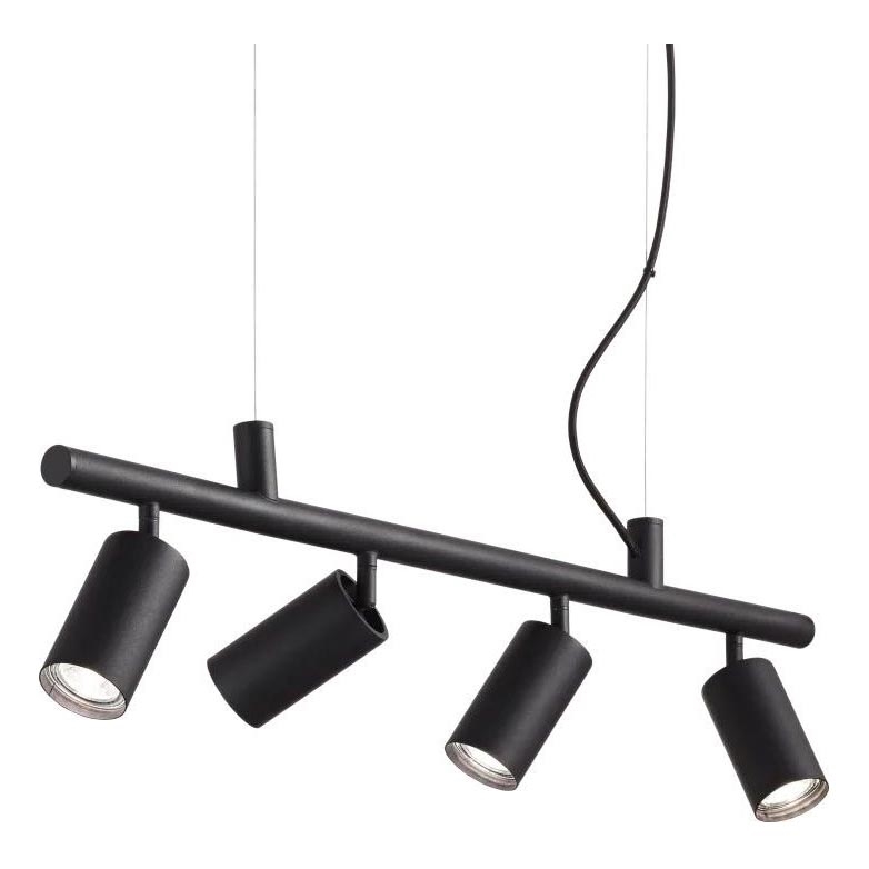 Ideal Lux -  Κρεμαστό φωτιστικό οροφής LED DYNAMITE 4xGU10/7W/230V CRI 90 μαύρο