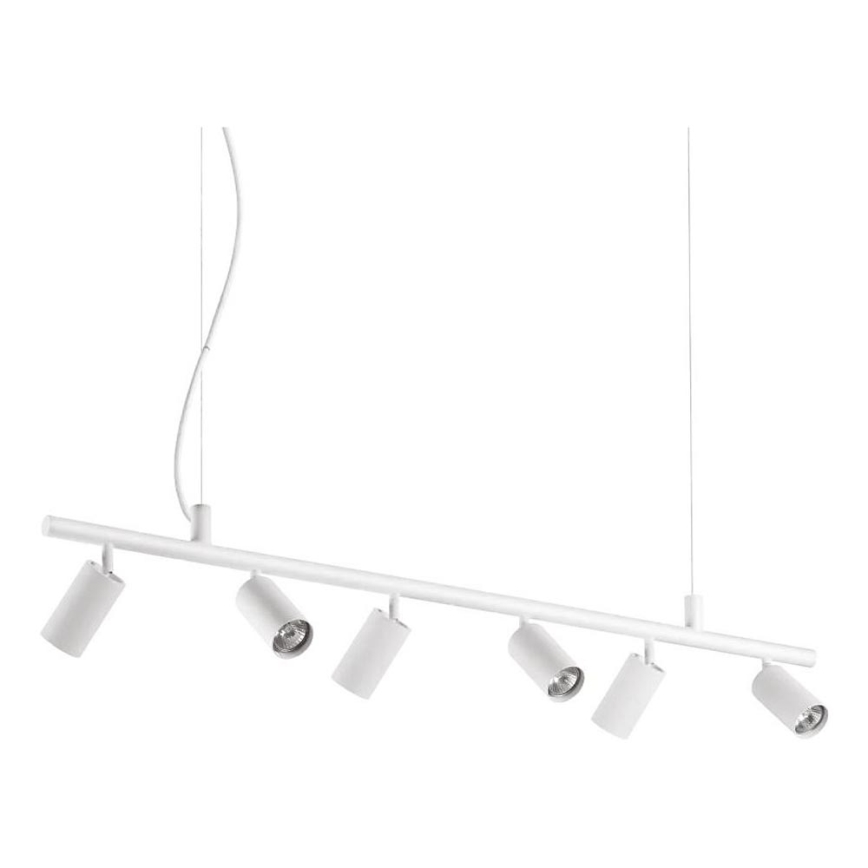 Ideal Lux -  Κρεμαστό φωτιστικό οροφής LED DYNAMITE 6xGU10/7W/230V CRI 90 λευκό