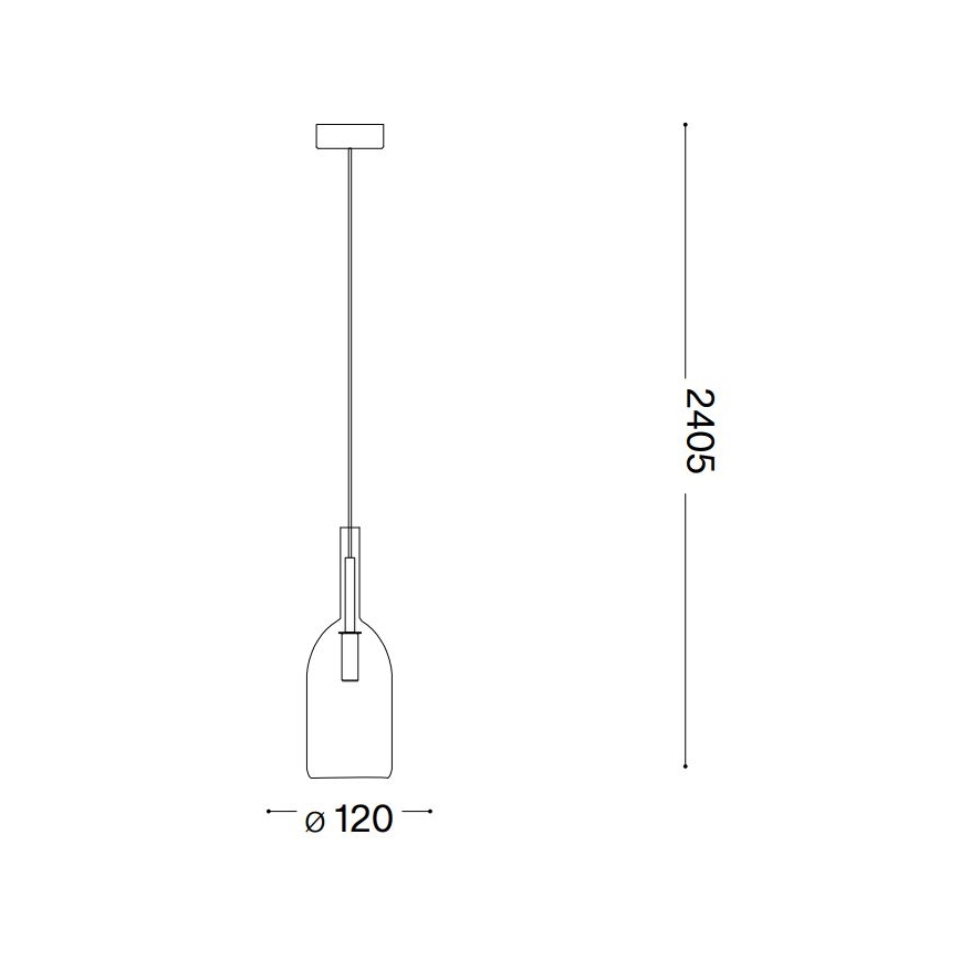Ideal Lux -  Κρεμαστό φωτιστικό οροφής LED EMPIRE 1xG9/3W/230V