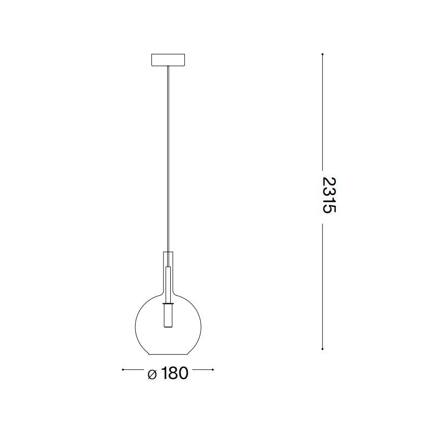 Ideal Lux -  Κρεμαστό φωτιστικό οροφής LED EMPIRE 1xG9/3W/230V