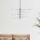 Ideal Lux - Κρεμαστό φωτιστικό οροφής LED EQUINOXE 12xG4/2W/230V διάμετρος 124 cm γυαλιστερό χρώμιο/διαφανή
