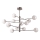 Ideal Lux - Κρεμαστό φωτιστικό οροφής LED EQUINOXE 12xG4/2W/230V διάμετρος 128,1 cm γυαλιστερό χρώμιο/φιμέ