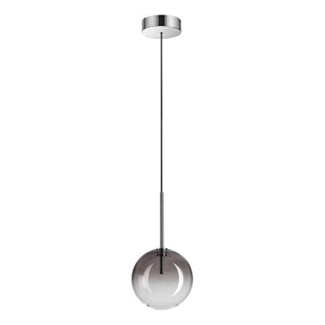 Ideal Lux -  Κρεμαστό φωτιστικό οροφής LED EQUINOXE 1xG4/2W/230V διάμετρος 15 cm γυαλιστερό χρώμιο/φιμέ