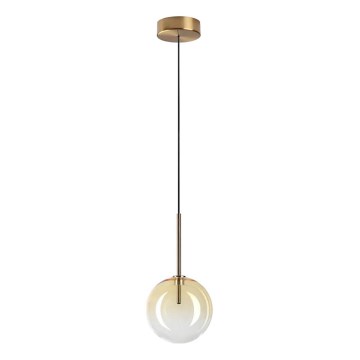 Ideal Lux -  Κρεμαστό φωτιστικό οροφής LED EQUINOXE 1xG4/2W/230V διάμετρος 15 cm ορείχαλκος/φιμέ