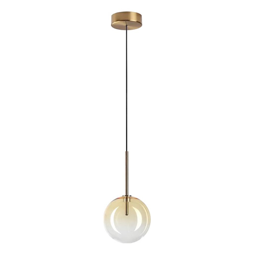 Ideal Lux -  Κρεμαστό φωτιστικό οροφής LED EQUINOXE 1xG4/2W/230V διάμετρος 15 cm ορείχαλκος/φιμέ