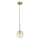 Ideal Lux -  Κρεμαστό φωτιστικό οροφής LED EQUINOXE 1xG4/2W/230V διάμετρος 15 cm ορείχαλκος/φιμέ