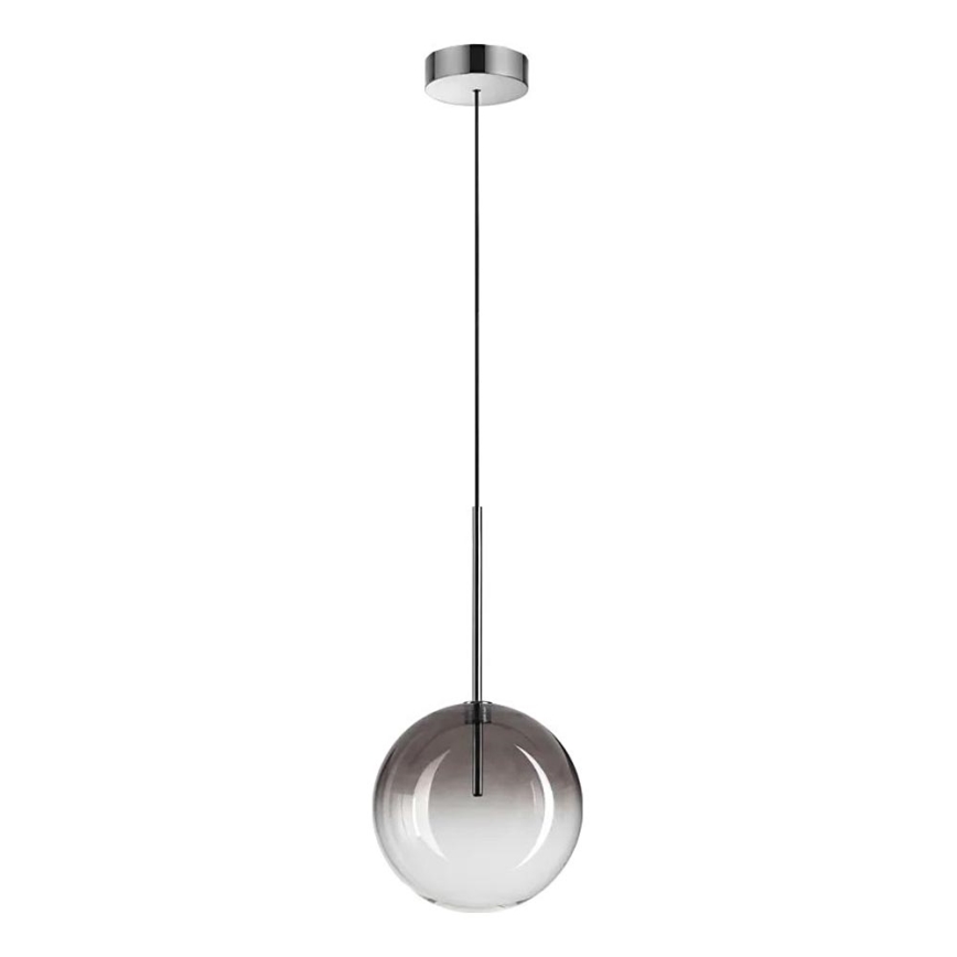 Ideal Lux -  Κρεμαστό φωτιστικό οροφής LED EQUINOXE 1xG4/2W/230V διάμετρος 20 cm γυαλιστερό χρώμιο/φιμέ
