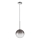 Ideal Lux -  Κρεμαστό φωτιστικό οροφής LED EQUINOXE 1xG4/2W/230V διάμετρος 20 cm γυαλιστερό χρώμιο/φιμέ