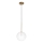 Ideal Lux -  Κρεμαστό φωτιστικό οροφής LED EQUINOXE 1xG4/2W/230V διάμετρος 20 cm ορείχαλκος/διαφανές