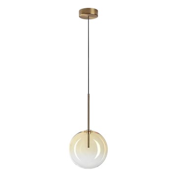 Ideal Lux -  Κρεμαστό φωτιστικό οροφής LED EQUINOXE 1xG4/2W/230V διάμετρος 20 cm ορείχαλκος/φιμέ
