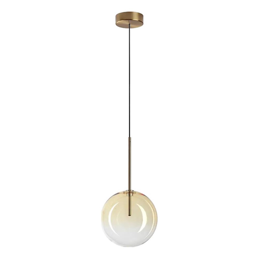 Ideal Lux -  Κρεμαστό φωτιστικό οροφής LED EQUINOXE 1xG4/2W/230V διάμετρος 20 cm ορείχαλκος/φιμέ