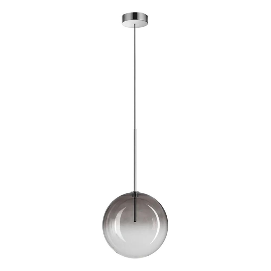 Ideal Lux -  Κρεμαστό φωτιστικό οροφής LED EQUINOXE 1xG4/2W/230V διάμετρος 25 cm γυαλιστερό χρώμιο/φιμέ