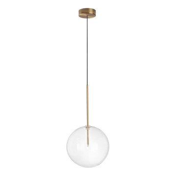 Ideal Lux -  Κρεμαστό φωτιστικό οροφής LED EQUINOXE 1xG4/2W/230V διάμετρος 25 cm ορείχαλκος/διαφανές