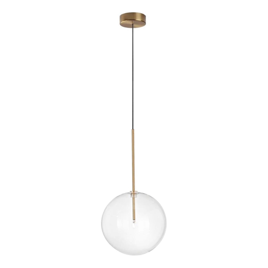 Ideal Lux -  Κρεμαστό φωτιστικό οροφής LED EQUINOXE 1xG4/2W/230V διάμετρος 25 cm ορείχαλκος/διαφανές