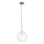 Ideal Lux -  Κρεμαστό φωτιστικό οροφής LED EQUINOXE 1xG4/2W/230V διάμετρος 25 cm ορείχαλκος/διαφανές