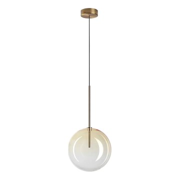 Ideal Lux -  Κρεμαστό φωτιστικό οροφής LED EQUINOXE 1xG4/2W/230V διάμετρος 25 cm ορείχαλκος/φιμέ