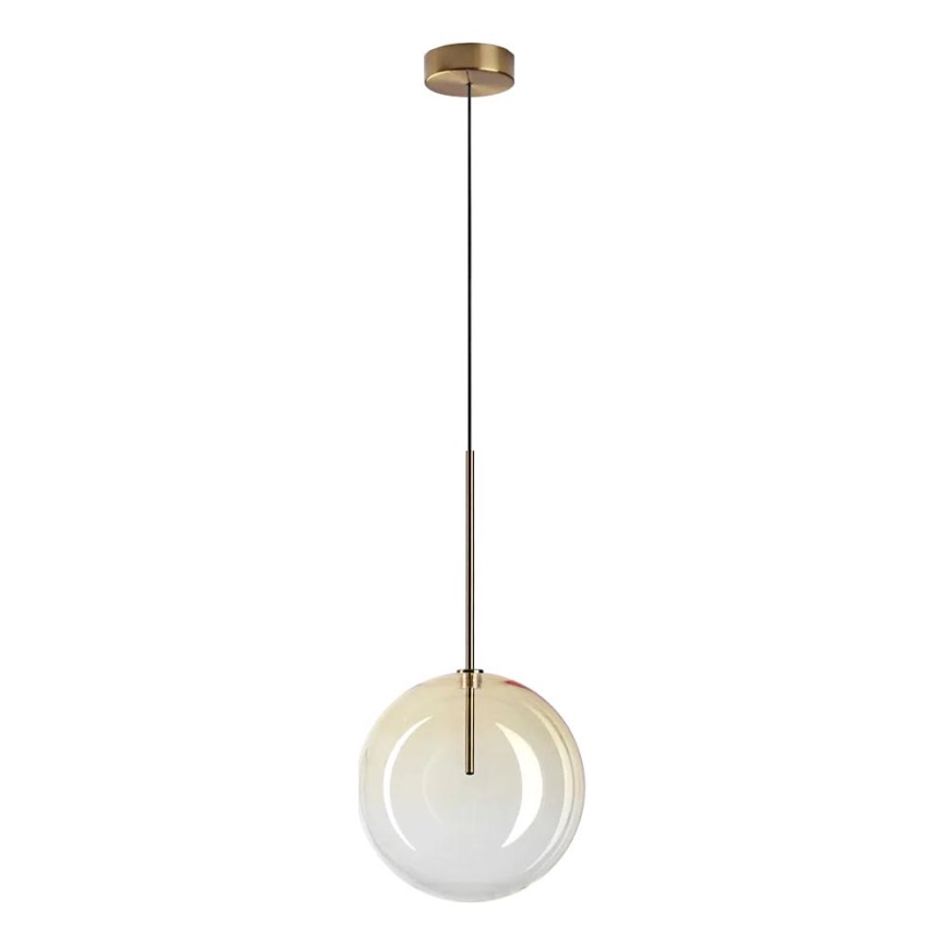 Ideal Lux -  Κρεμαστό φωτιστικό οροφής LED EQUINOXE 1xG4/2W/230V διάμετρος 25 cm ορείχαλκος/φιμέ