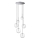 Ideal Lux -  Κρεμαστό φωτιστικό οροφής LED EQUINOXE 6xG4/2W/230V διάμετρος 65 cm γυαλιστερό χρώμιο/διαφανή