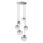 Ideal Lux -  Κρεμαστό φωτιστικό οροφής LED EQUINOXE 6xG4/2W/230V διάμετρος 65 cm γυαλιστερό χρώμιο/φιμέ