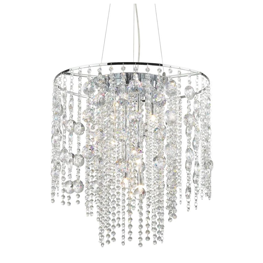 Ideal Lux - Κρυστάλλινο κρεμαστό φωτιστικό οροφής LED  EVASIONE 10xG9/3W/230V διάμετρος 51 cm γυαλιστερό χρώμιο