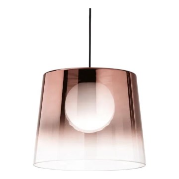 Ideal Lux -  Κρεμαστό φωτιστικό οροφής LED FADE 1xG9/3W/230V διάμετρος 27,3 cm χαλκός/φιμέ