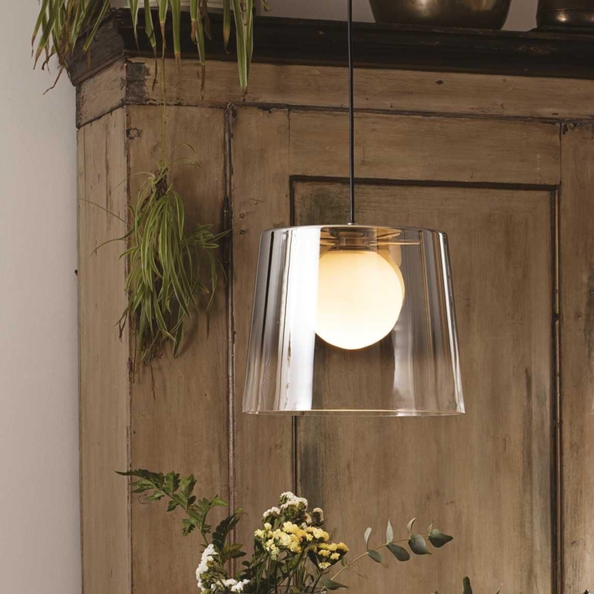 Ideal Lux -  Κρεμαστό φωτιστικό οροφής LED FADE 1xG9/3W/230V διάμετρος 27,3 cm χρυσό/φιμέ