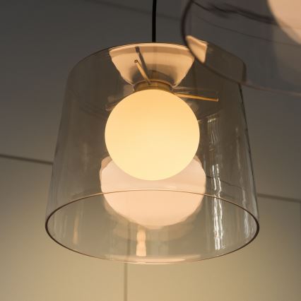 Ideal Lux -  Κρεμαστό φωτιστικό οροφής LED FADE 1xG9/3W/230V διάμετρος 27,3 cm χρυσό/φιμέ