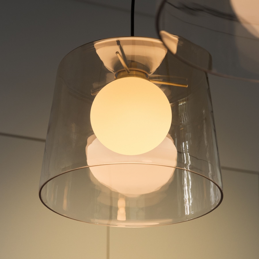Ideal Lux -  Κρεμαστό φωτιστικό οροφής LED FADE 1xG9/3W/230V διάμετρος 27,3 cm χρυσό/φιμέ
