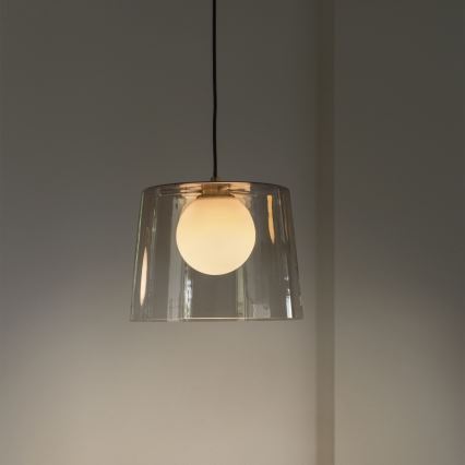 Ideal Lux -  Κρεμαστό φωτιστικό οροφής LED FADE 1xG9/3W/230V διάμετρος 27,3 cm χρυσό/φιμέ