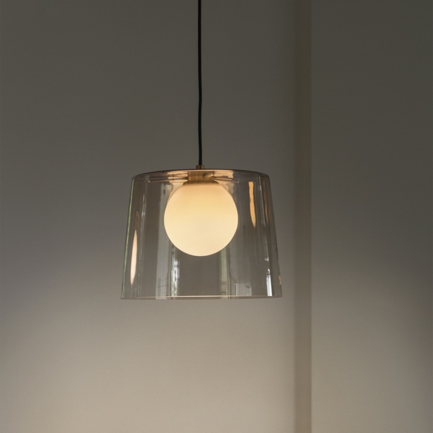 Ideal Lux -  Κρεμαστό φωτιστικό οροφής LED FADE 1xG9/3W/230V διάμετρος 27,3 cm χρυσό/φιμέ
