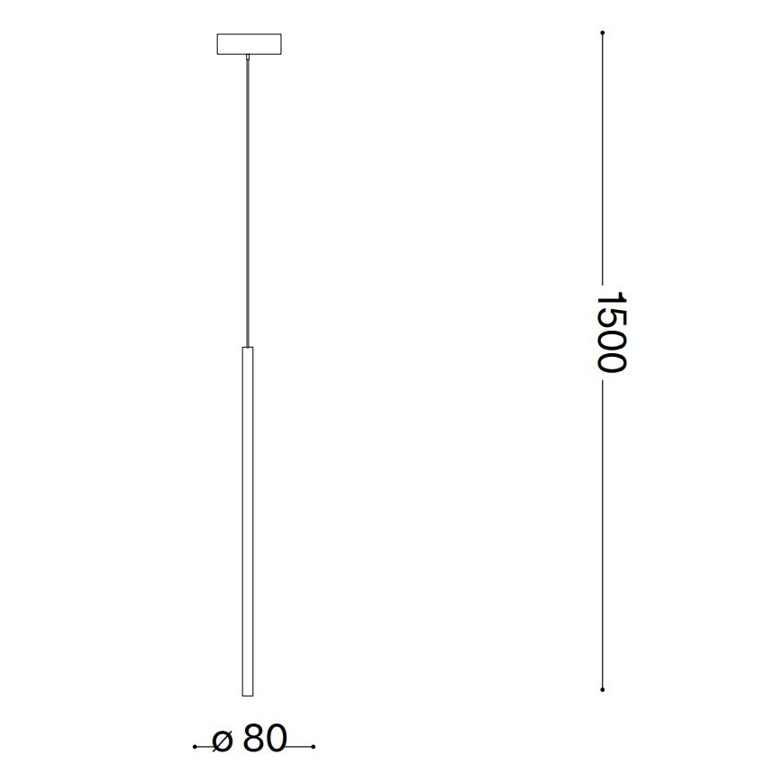 Ideal Lux -  Κρεμαστό φωτιστικό οροφής LED FILO LED/3,5W/230V 3000K CRI 90 ορείχαλκος