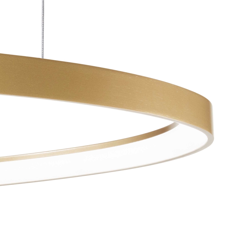 Ideal Lux -  Κρεμαστό φωτιστικό οροφής LED GEMINI LED/48W/230V διάμετρος 61 cm CRI 90 χρυσό