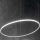 Ideal Lux -  Κρεμαστό φωτιστικό οροφής LED HULAHOOP LED/46W/230V 3000K διάμετρος 100 cm CRI 90 λευκό