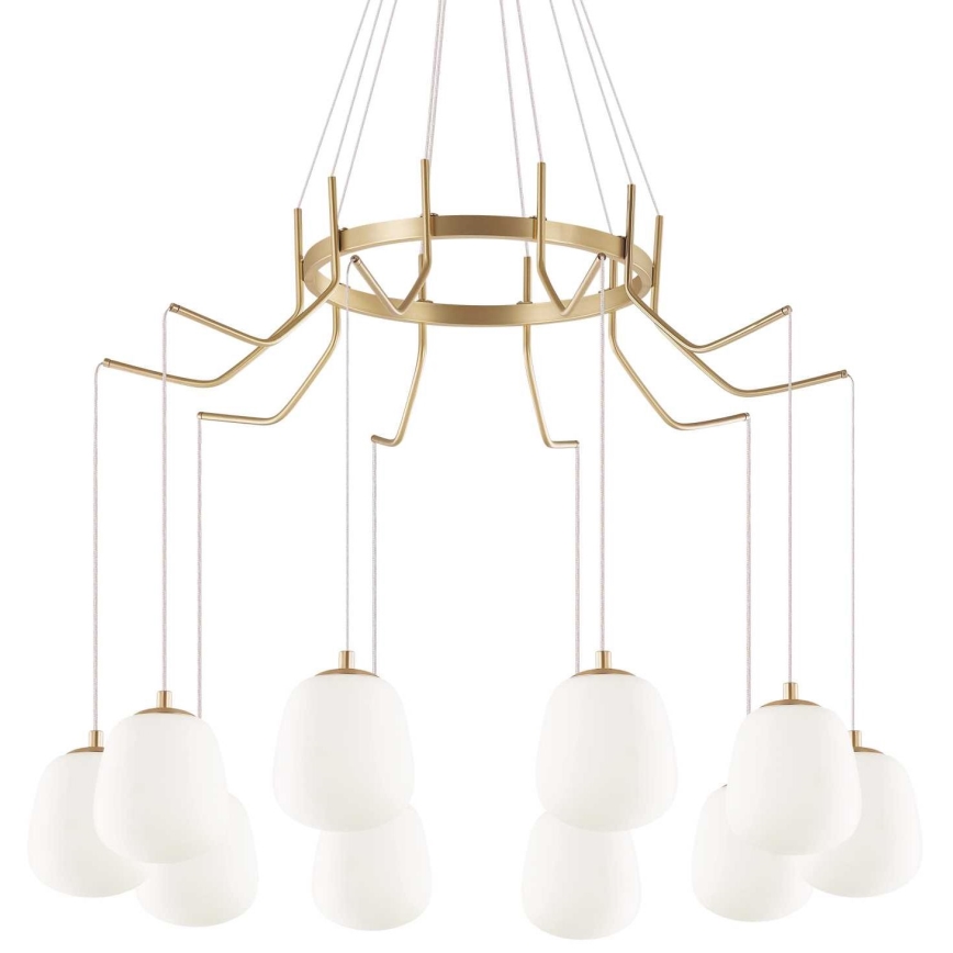Ideal Lux -  Κρεμαστό φωτιστικό οροφής LED KAROUSEL 10xG9/3W/230V διάμετρος 82,5 cm ορείχαλκος