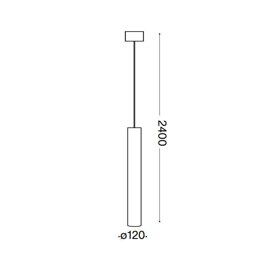 Ideal Lux -  Κρεμαστό φωτιστικό οροφής LED LOOK 1xGU10/10W/230V μαύρο