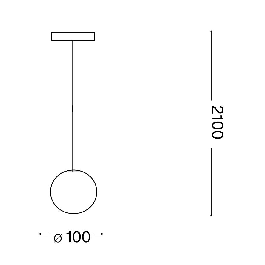 Ideal Lux -  Κρεμαστό φωτιστικό οροφής LED MAPA 1xG9/3W/230V διάμετρος 10 cm λευκό