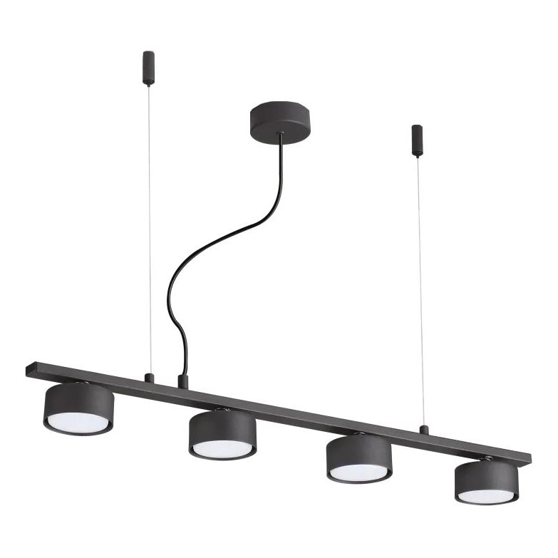 Ideal Lux -  Κρεμαστό φωτιστικό οροφής LED MINOR 4xGX53/9W/230V 75,5 cm μαύρο