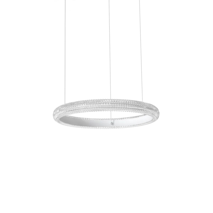 Ideal Lux -  Κρεμαστό φωτιστικό οροφής LED MIRACLE LED/25W/230V διάμετρος 40 cm CRI 90 ματ χρώμιο