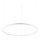 Ideal Lux -  Κρεμαστό φωτιστικό οροφής LED ORACLE LED/55W/230V 3000K διάμετρος 90 cm λευκό