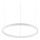 Ideal Lux -  Κρεμαστό φωτιστικό οροφής LED ORACLE SLIM LED/29W/230V 2700K διάμετρος 50 cm λευκό