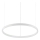 Ideal Lux -  Κρεμαστό φωτιστικό οροφής LED ORACLE SLIM LED/32W/230V 3000K διάμετρος 50 cm λευκό