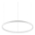 Ideal Lux -  Κρεμαστό φωτιστικό οροφής LED ORACLE SLIM LED/32W/230V 4000K διάμετρος 50 cm λευκό