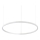 Ideal Lux -  Κρεμαστό φωτιστικό οροφής LED ORACLE SLIM LED/37W/230V 2700K διάμετρος 70,5 cm λευκό