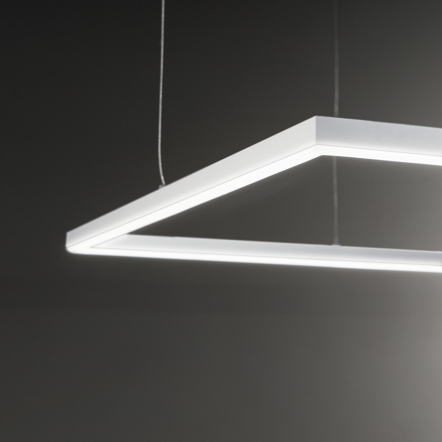 Ideal Lux -  Κρεμαστό φωτιστικό οροφής LED ORACLE SLIM LED/41W/230V 3000K 70x70 cm λευκό