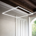 Ideal Lux -  Κρεμαστό φωτιστικό οροφής LED ORACLE SLIM LED/53W/230V 3000K 90x90 cm λευκό