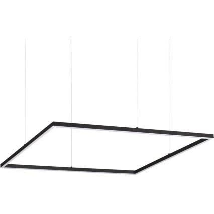 Ideal Lux -  Κρεμαστό φωτιστικό οροφής LED ORACLE SLIM LED/53W/230V 3000K 90x90 cm μαύρο
